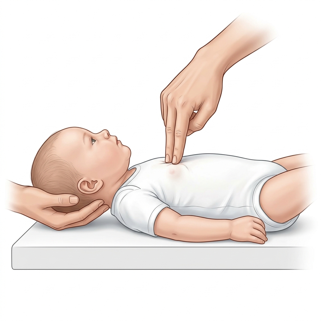 Chaqaloqlarda CPR (2 barmoq usuli)